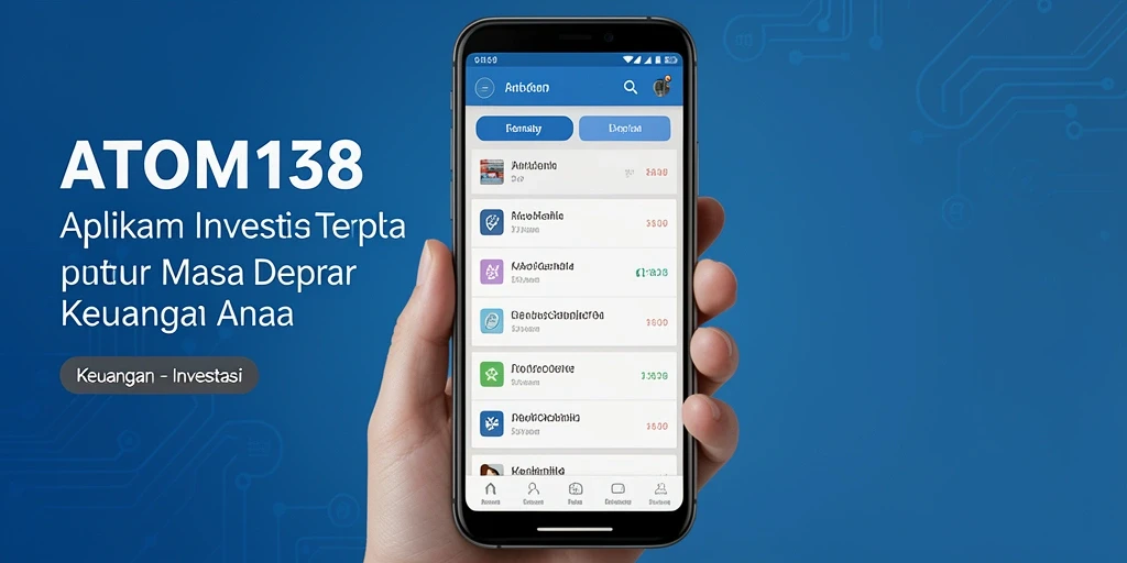 Antarmuka intuitif ATOM138 dengan fitur investasi lengkap.