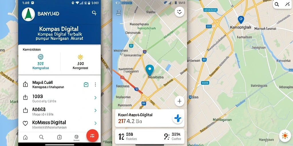 Tampilan antarmuka aplikasi Kompas Digital BANYU4D yang user-friendly.