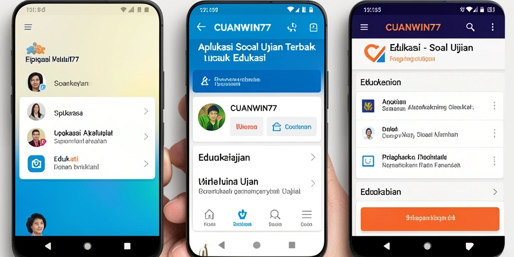 Antarmuka CUANWIN77 yang ramah pengguna untuk soal ujian.