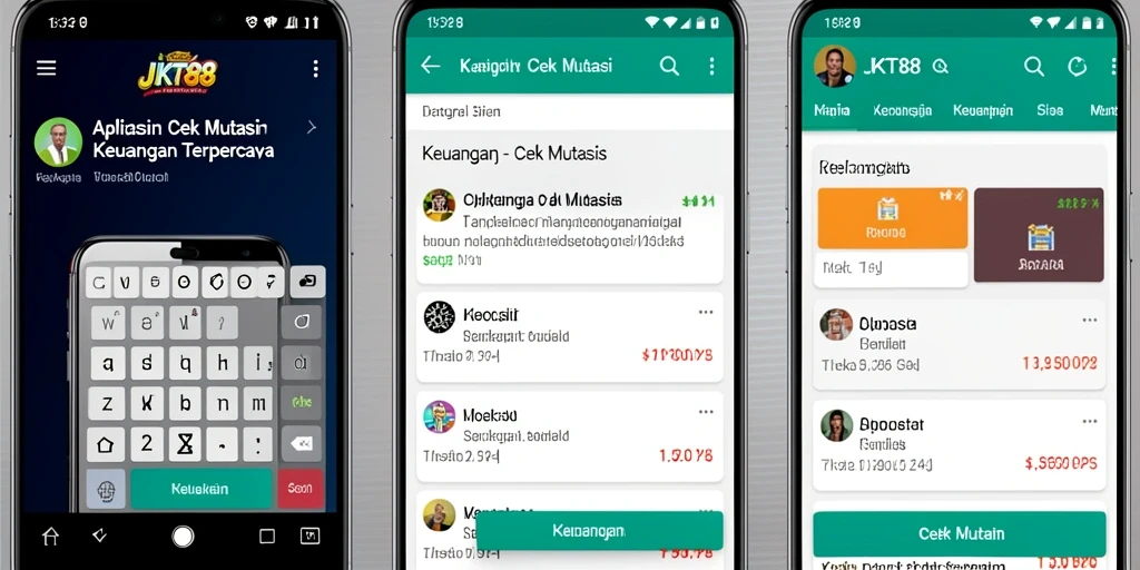 Tampilan antarmuka JKT88 yang memudahkan cek mutasi.